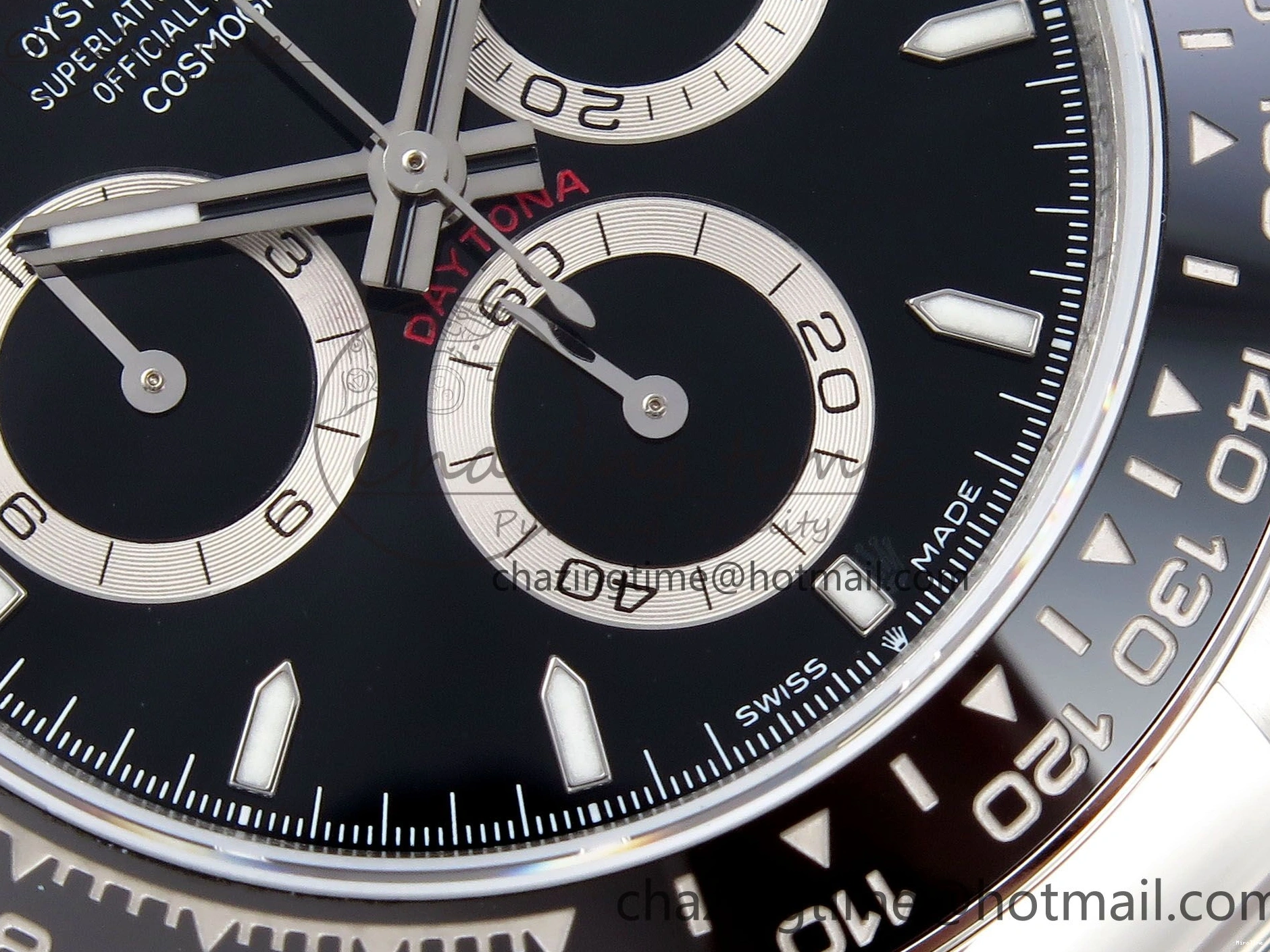 MiroTime 0422 Daytona 126500 QF 1:1 Best Edition 904L Steel Black Dial on SS Braclet SH4131 V ZeroBulk 1296